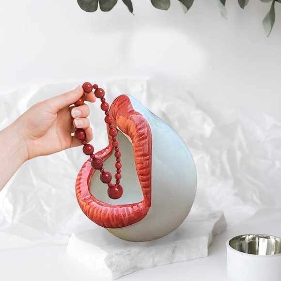 Ceramic Lipstick Holder Makeup Organizer - Durable Storage Solution for Vanity - Picture 10 of 16